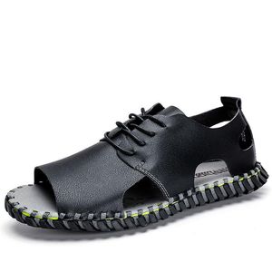 Sandaler tofflor Sport Mens Sandalhas utomhusstorlek gummiläder för skor på Gladiator 39 Sandales Sandale Sandalia Flat Ssanda