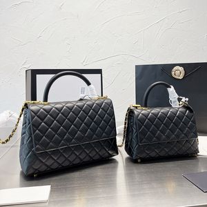 Klassische Taschen Designer-Handtaschen Schwarze Schulter-Crossbody-Tasche Luxusmarke Damen-Grifftaschen Mode-Dame-Handtasche