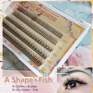 False Eyelashes Makeup Indivisual Lashes Premade Volume Extension Natural Cluster Long Lasting Easy To Apply DIY Eye MakeFalse Harv22