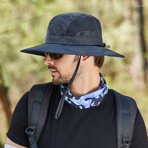 Berretti Nero Fuzzy Cappello Da Benna Uomo Alpinismo Pesca Tinta Unita Cappuccio Corda Tela Esterna Sole Azzurro Cappelli Per RagazziBerretti Oliv22