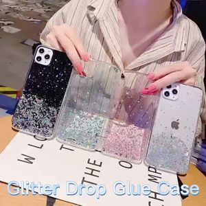 Bling Glitter Telefon Kılıfı Renkli Cep Kılıfları Kadın Kızlar Kapak iPhone 13 12 11 Pro Max 6G 7 ARTı 8 X XS XR SE2022