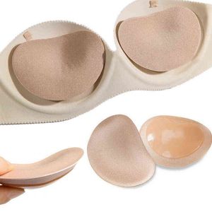 5pc 1Pair Silicone Inserts in BH Padded For Swimsuit Breast Push Up Fill Brassiere Breast Patch Pads Women Intimates Accessories Y220725