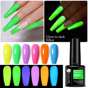 NXY Nail Gel Luminous Glöd Dark Fluorescerande Neon UV LED Semi Permanent Blötlägg Off Lack Lightg Night Art 0328