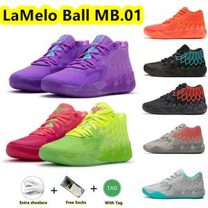 Yeni MB 1 Lamelo Ball Basketbol Ayakkabıları Rick ve Morty Rock Ridge Red Queen City Buradan Değil Lo Ufo Buzz City Black Blast Trainers Spor