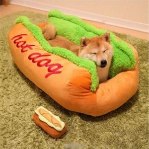 Adeeing bawełniany pies kształt łóżko zwierzaka Kennel gniazdo szczeniąt dla szczeniąt ciepłej maty do mycia poduszki Y200330