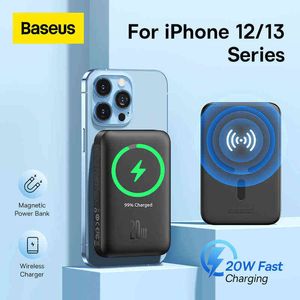 Baseus Magnetic Power Bank Mah Magsafe Wireless Charger External Battery W Fast Charging Power Bank For Iphone series J220531