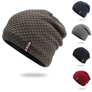 Beanie/Kafatası Kapakları Kış Şapkaları Kadınlar İçin Erkekler Beanies Örgü Kapak Gorras Bonnet Riga Velvet Siyah Günlük Şapka Erkek Dış Mekan Çorap Chu