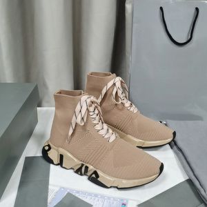 wytłoczone dyskontowe buty swobodne luksusownicze butów platforma Balencigas mistrz Balenciagas Sock Bot Boot 48% trampki Mężczyźni błyszczące dzianina prędkość 2.0 1.0 Trener