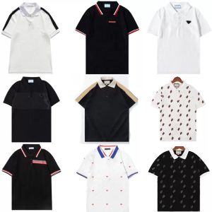 Herrendesigner Polo Shirt Mode hochwertige Männer Polos Shirts drucken lässige Kurzarm T-Shirts Turndown Kragen Tops Kleidung