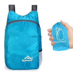 20L Durable Nylon Folding Backpack Unisex Lightweight Outdoor Travel Hiking Backpack Portable Camping Daypack