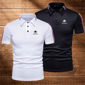 Kurzarm T-Shirt Herren Revers Sommer Jugend Korean Slim Poloshirt Dünn Trend 220706