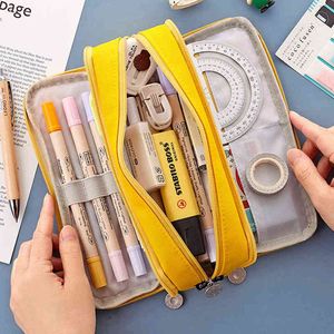 تعلم ألعاب كبيرة سعة قلم رصاص القلم الرصاص مستلزمات القلم رصاص القلم الرصاص Trousse Scolaire Pen Case Estuche Escolar Kawaii Pencil Box