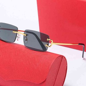 Brillengestell Herren-Sonnenbrille ohne goldene Linse, reflektierende Herrenlinse, trifft auf Damenbrille 31368589