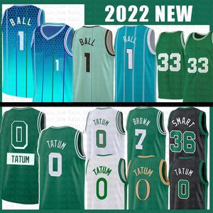 Jayson Tatum LaMelo Ball Basketball Jersey Jaylen Brown Marcus Smart Gordon Hayward Shirts Jerseys 33 7 36 1 20