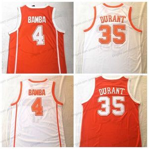 Nikivip Texas Longhorns Kevin Durant Mohamed Bamba College Basketball Jerseyメンズステッチホワイトオレンジジャージー最高品質