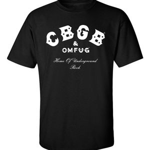 CBGB OMFUG TシャツパンクロックCBSアンダーグラウンドティーアダルトメンズサマースタイルコットンTシャツS-3XLブラック220509