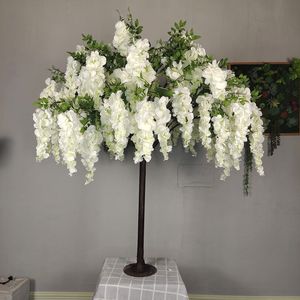 150cm Alto Flor Artificial Hydrangea Árvore de Wisteria para Casa Sala de Living Decoração Do Casamento Mesa de Eventos Centerpieces Decoração