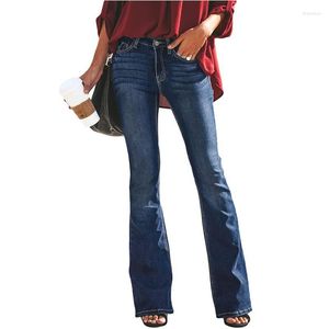 Winter Hoge Taille Vintage Flare Jeans For Women Black Bell Bottom Denim Skinny Woman Plus Maat Vrouwelijk Wide Leg Pants