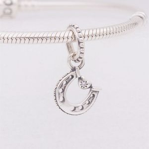 Good Luck Horseshoe Dangle pandora charms for bracelet DIY Jewelry Making kits Loose Bead 925 Sterling Silver wedding party gift 799157C01