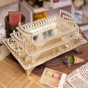 Party Decoration Elegant Pearl Plate Dessert Fruit Cake Rack Tray Wedding PlateParty