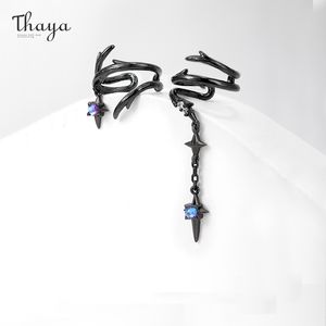 Thaya Original Design Vintage Earrings Clip for women thorn雌耳カフはピアスクリスタルファインジュエリーギフト220718