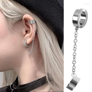 Stud Unisex Punk Painless Ear Clip Earrings For Men Women Stainless Steel Non Piercing Fake Studs/Ear Jewelry GiftsStud Kirs22