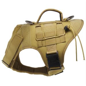 Tactical Dog Vest Harness Military K9 Training Arbetar för medelstora, stora och XL -storlekar 220510