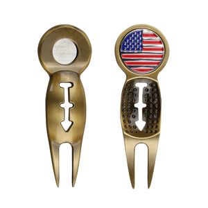 1 Piece Golf Divot Repair Tool Pitchfork With Line Marker Supplies Accessories