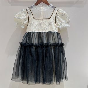 夏キッズガールズレースドレスファッション女の赤ちゃんの花プリントドレス子供チュチュ誕生日服