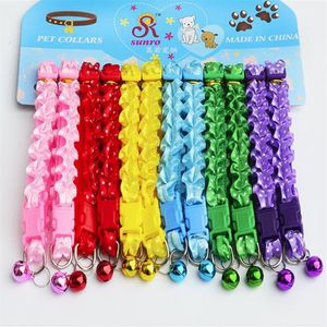 Wholesale lace collars resale online - Lovely Cat Dog Lace Collar With Bell Adjustable Buckle Collar For Cat Puppy Pet Supplies Cat Dog GA651308K
