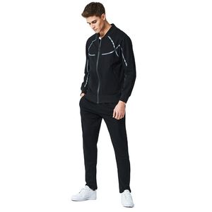 Herrspårar Herrens avslappnade kostym Spring Autumn Running Sports Fashion Plus Size Men Clothing Clothes For Outfit Set Tracksuit Two Piec