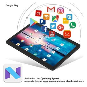 Tablet PC Ultra Slim 10 Inch Octa Core 6GB RAM 128GB ROM 2.5D Tempered Glass 5.0M Camera Android 9.0 WiFi182U