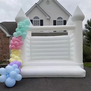 Beyaz sıçrama kalesi şişme atlama düğün bouncy house jumper yetişkin ve çocuklar düğünler için yeni tasarım feda kaleleri