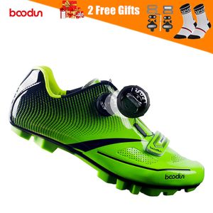 BOODUN Men s Cycling Shoes Road Bike Mountain Bicycle MTB Reflective Cycle Sneaker Triathlon Racing 220609