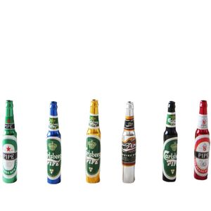 Pipa per tabacco da fumo alle erbe Regali narguile Grinder Pipa per fumo 6 colori Mini birra per fumo Tubi in metallo Creativo portatile