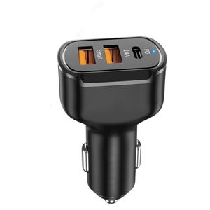 Caricabatteria per auto USB C PD da 30 W Carica rapida QC4.0 3.0 Adattatore per telefono Tipo-C Ricarica rapida per iPhone 13 Xiaomi Huawei Samsung