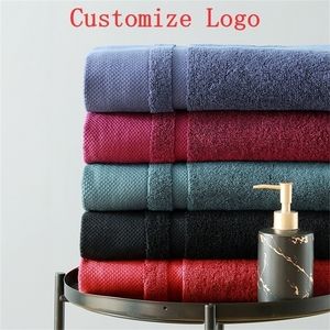AHSNME Black Customized Spa Beauty Salon Purple Christening Bath s Pure Cotton Personalized Gift Towel 220616