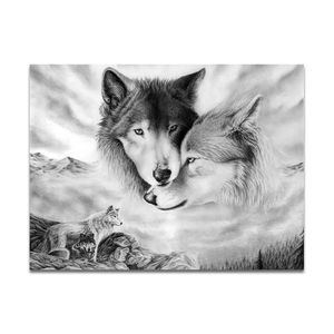 1 datorer Animal Wolf Wall Paintings Print på duk väggkonsttryck konsttryck moderna konstvägg bilder för vardagsrum ingen ram