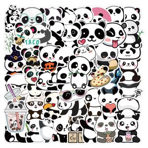 50 Stück niedliche Panda-Cartoon-Tier-Aufkleber für Gepäck, Skateboard, niedlich, DIY, coole Graffiti, wasserdicht, lustig, für Kinderspielzeug, Aufkleber