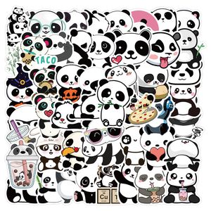 50Pcs Cute Panda Cartoon Animal Stickers Deposito Skateboard Cute DIY Cool Graffiti Impermeabile Divertente Kid Toy Sticker Decal