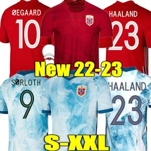 neue Norwegen Fussball JERSEYS noruega Haaland Ödegaard Berge König camisetas de fútbol Nationalmannschaft Fußball Uniform Thailand