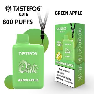 Vapes 800パフEタバコ使い捨て蒸気箱Tastefog Factory Direct Wholesale Top Quality Electronic Tabertett 2ml 15Flavors e-liquid flavors 2％nic