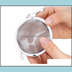 304 Rostfritt stål Mesh Tea Balls 4.5 cm Infuser Filters Filtrar Intervall Diffusor för köksmatsalverktyg#166 Drop Leverans 2021 CoF