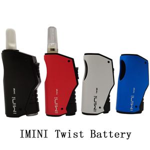 Original IMINI Twist E Cigarette Kit 500mAh Magnetic Vape Pen Battery Bottom Voltage Adjustable Box Mod Vaporizer For Thick Oil Cartridge With Childproof Button