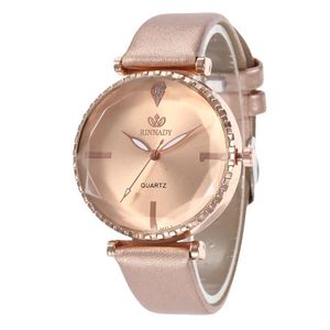 Wristwatches Polygonal Dial Designer Women Dress Watches Luxury Fashion Quartz Female Watch 2022 Brand Pu Leather White Ladies WristwatchWri