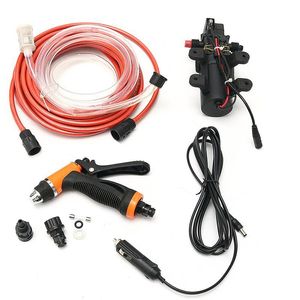 Universal 12V Tragbare 100W 160PSI Hochdruck Auto Elektrische Waschmaschine Waschmaschine Zigarette Leichter Wasserpumpe Kit