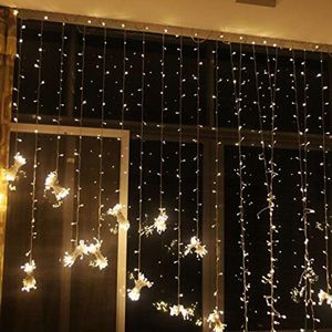 Strings 3x3/3x1M LED Wedding Fairy Light Christmas Garland Curtain String Outdoor Year Birthday Party Garden DecorationLED