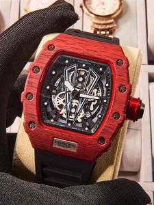 Titta på designern Luxury Wristwatch Richa Milles High Grade Glen Swiss Tourbillon Automatisk Titta på herrmekaniska vinfat personlighet