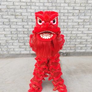 Halloween Single Lion Dance Maskottchen Kostüme Hochwertige Cartoon Charakter Outfit Anzug Weihnachten Outdoor Party Outfit Erwachsene Größe Werbekleidung