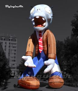 Gigantyczne nadmuchiwane zombie Halloween Charakterystyczny charakter Pvz Villain 6m Air Blow Up Rośliny vs. zombie Figur